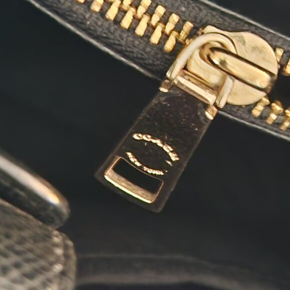 Like New Coach Margot Black Leather Shoulder Bag Purse - Picture 12 of 14